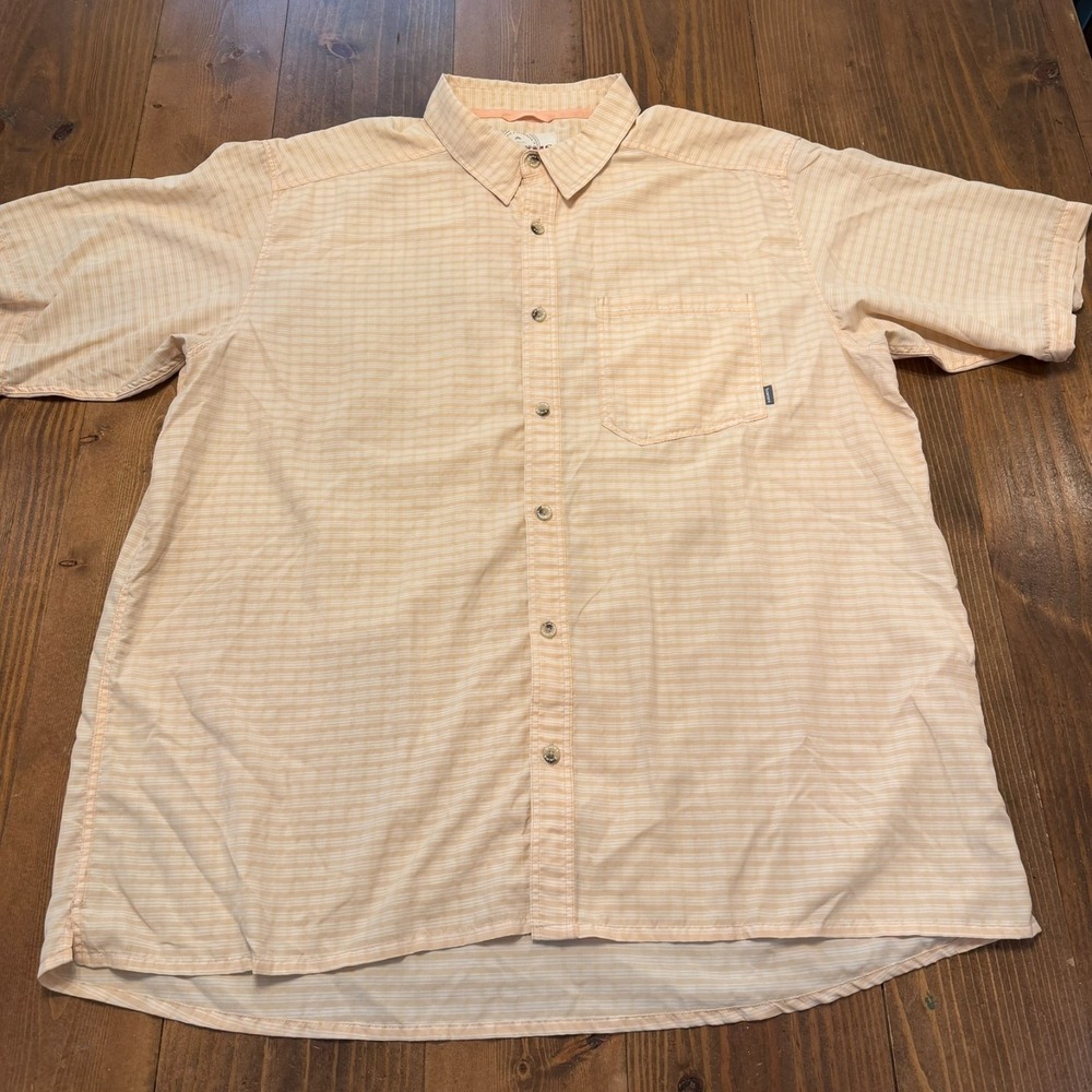 Simms Performance Fishing Button Up Short Sleeve Shirt Men's XXL Outdoor